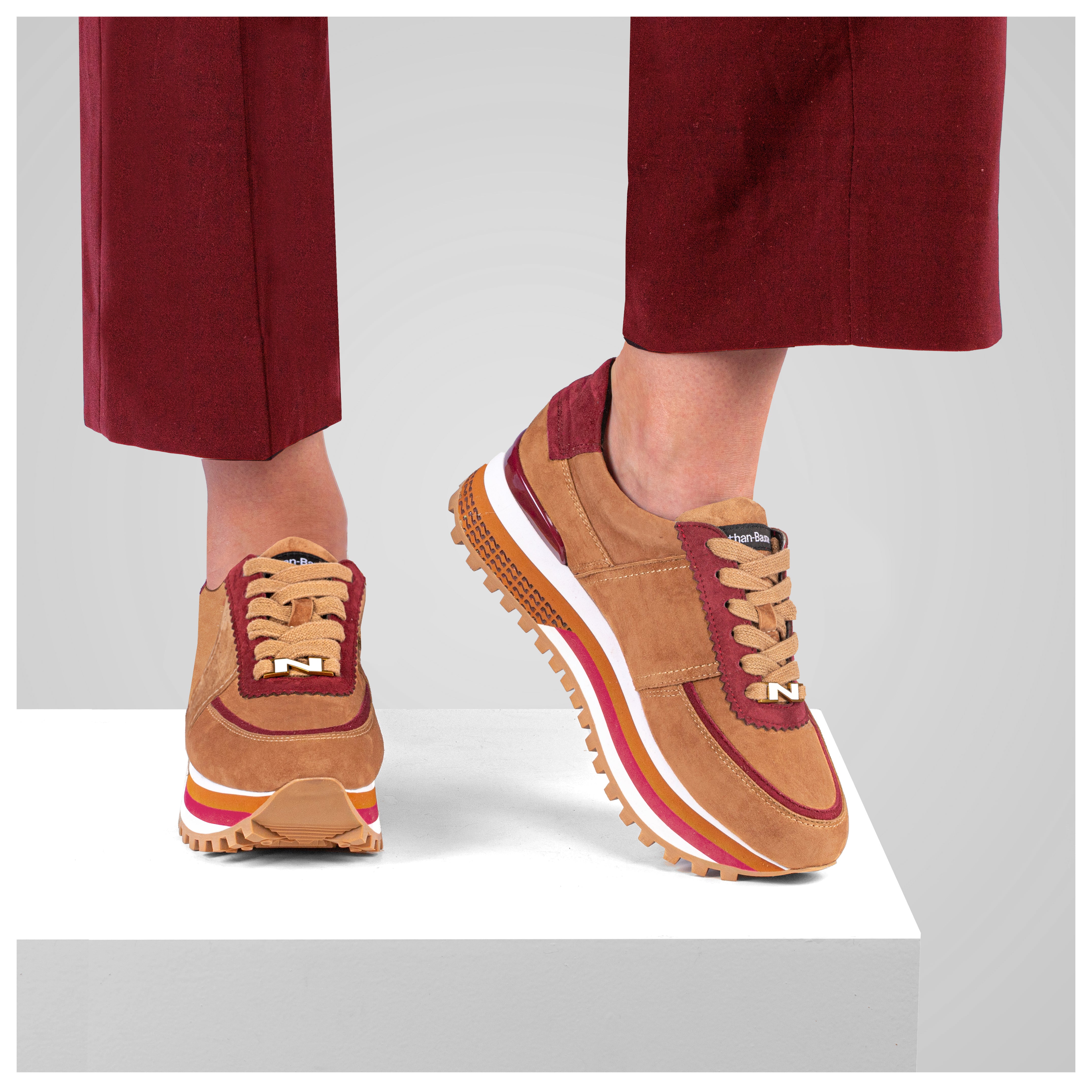 Dames camel Sneakers 242-NS21-03