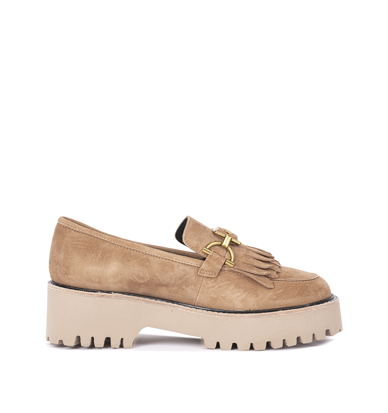 Mocassins pour femmes camel 242-N15-03