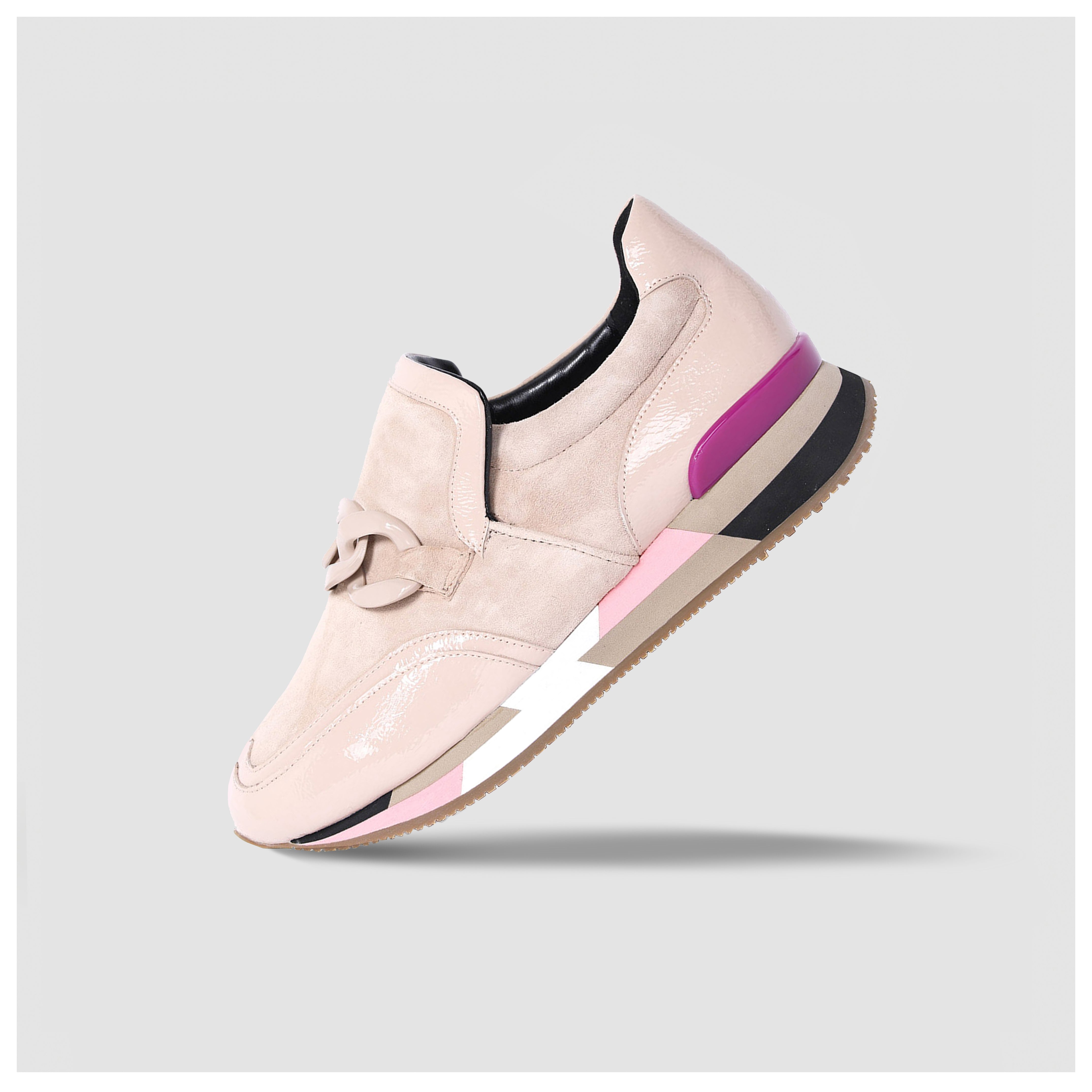 Women beige Sneakers 242-NS10-03