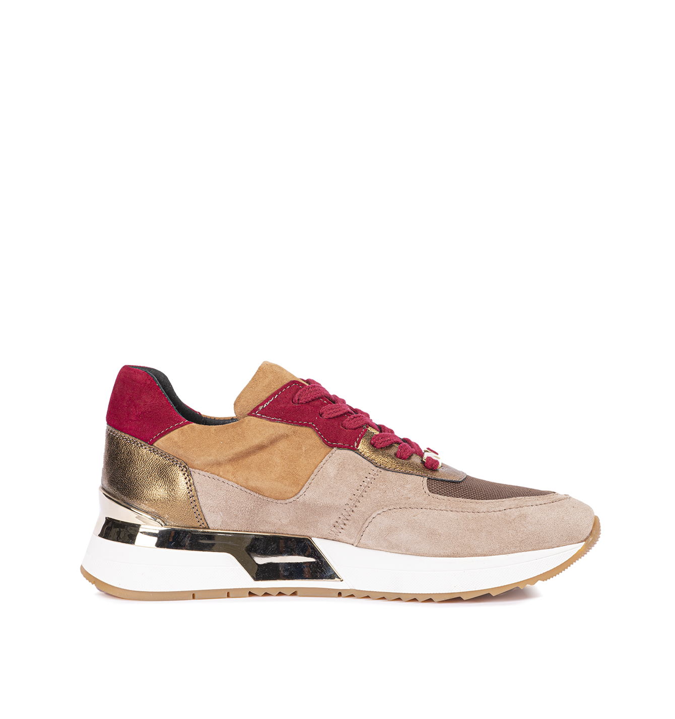 Dames beige sneakers 242-NS41-04