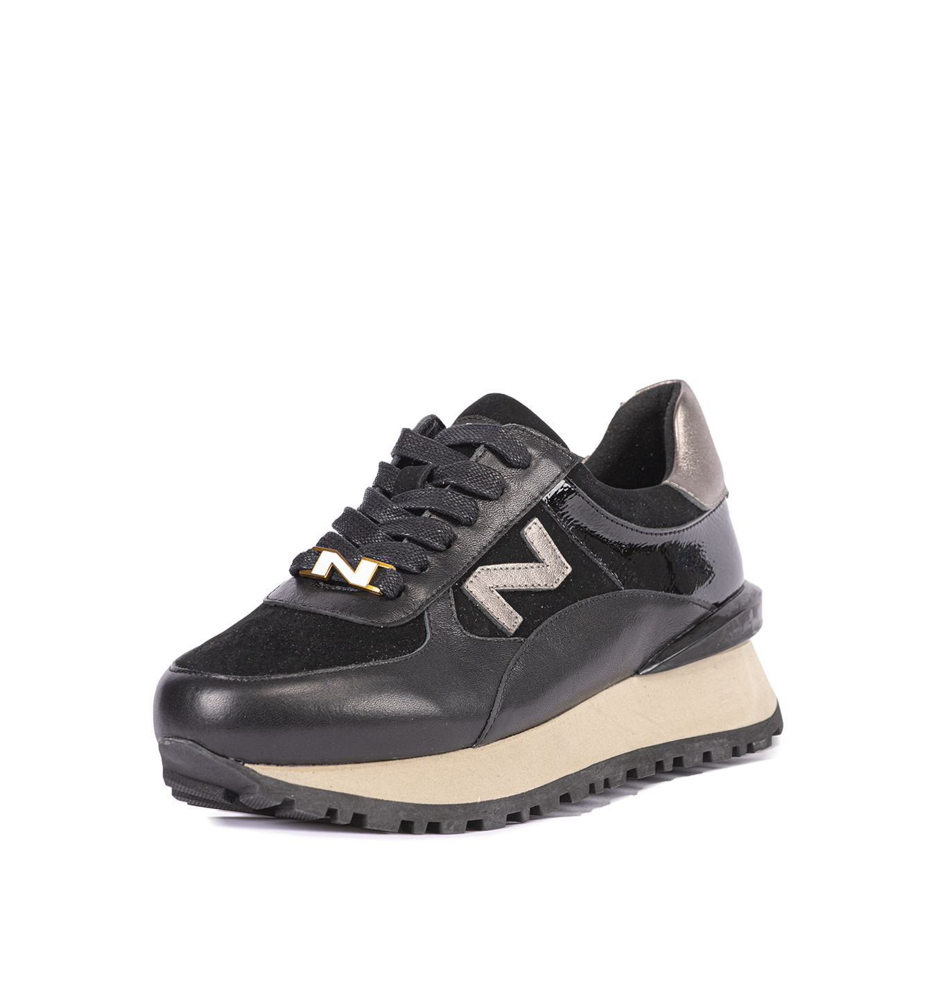 Women black Sneakers 242-NS06-01