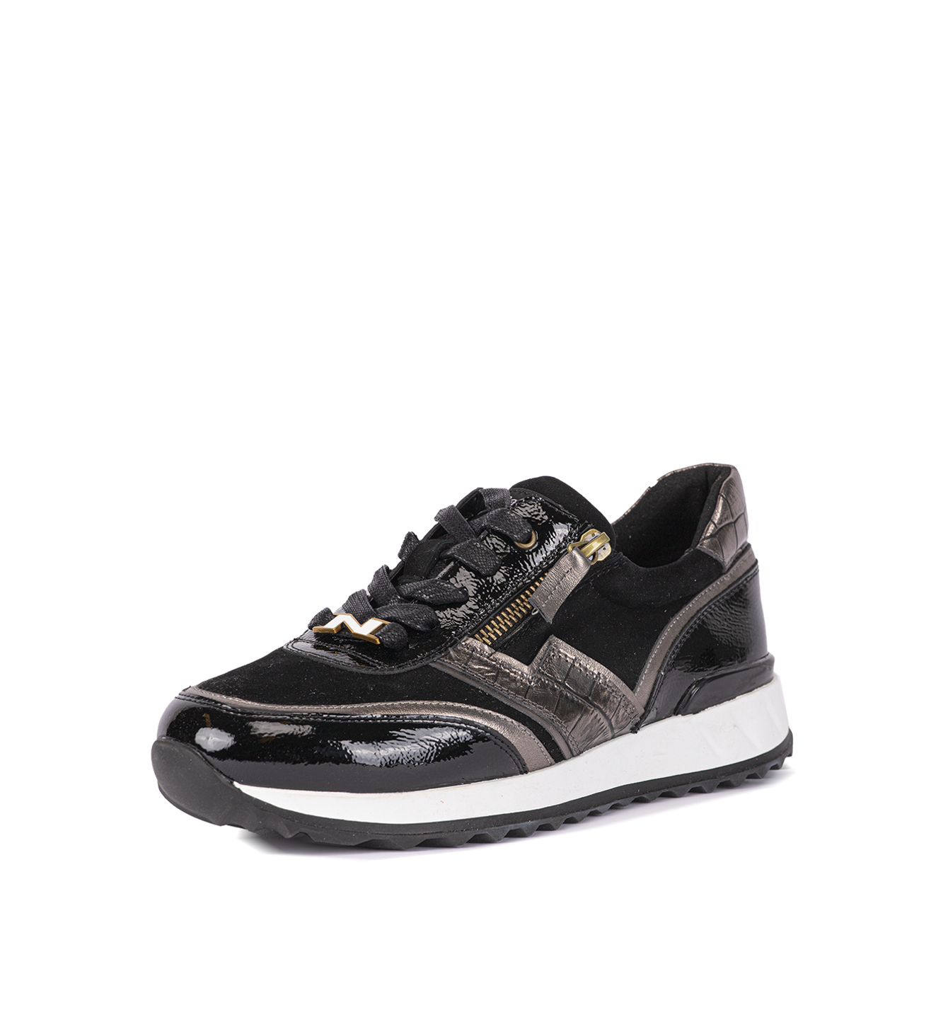 Baskets argentées pour femmes 242-NS01-01