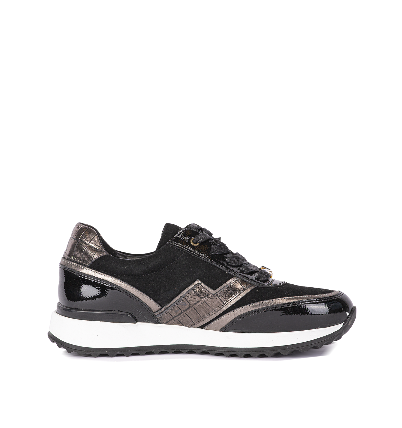 Baskets argentées pour femmes 242-NS01-01