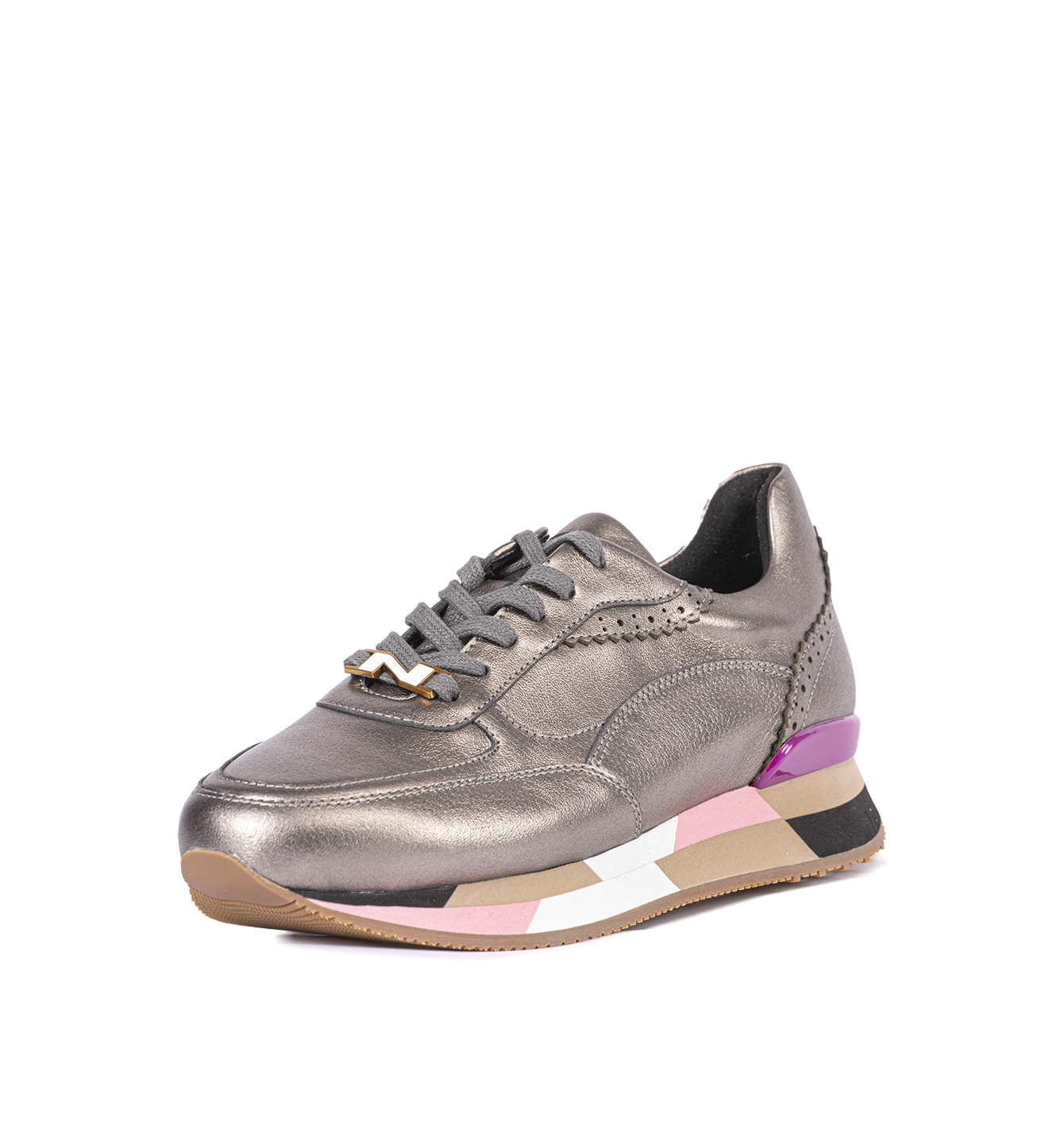 Women silver Sneakers 242-NS11-01