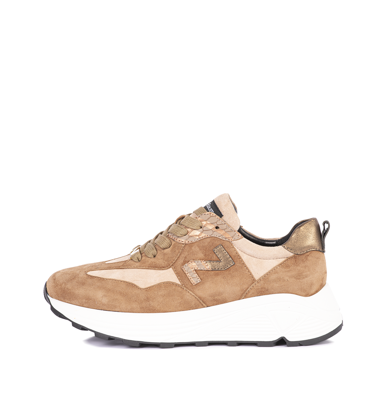 Baskets femme camel 242-NS31-04