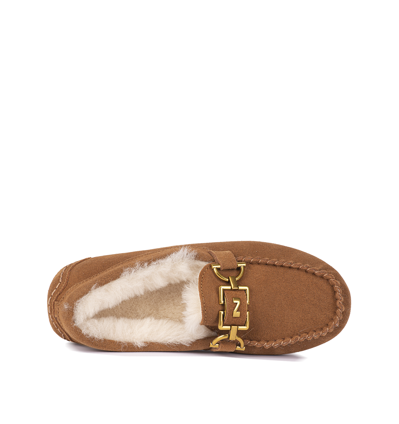 Pantoufles cognac pour femmes 242-N80-01