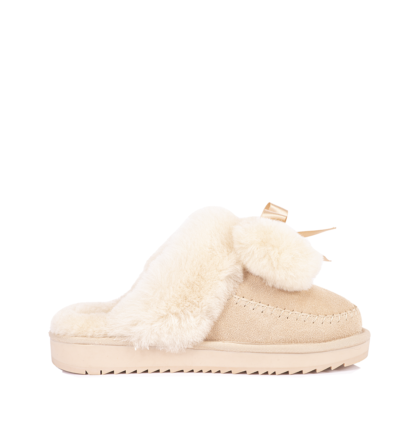 Vrouwen beige pantoffels 242-N60-01