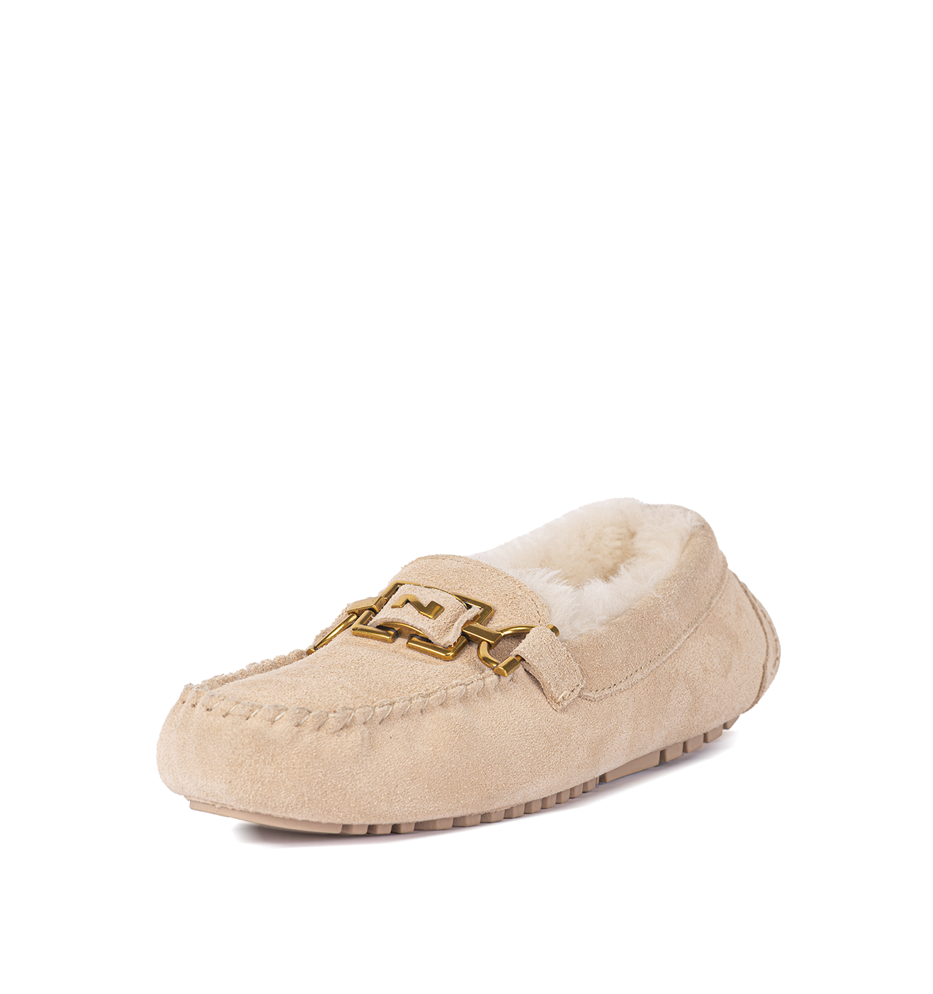 Pantoufles beiges pour femmes 242-N80-03