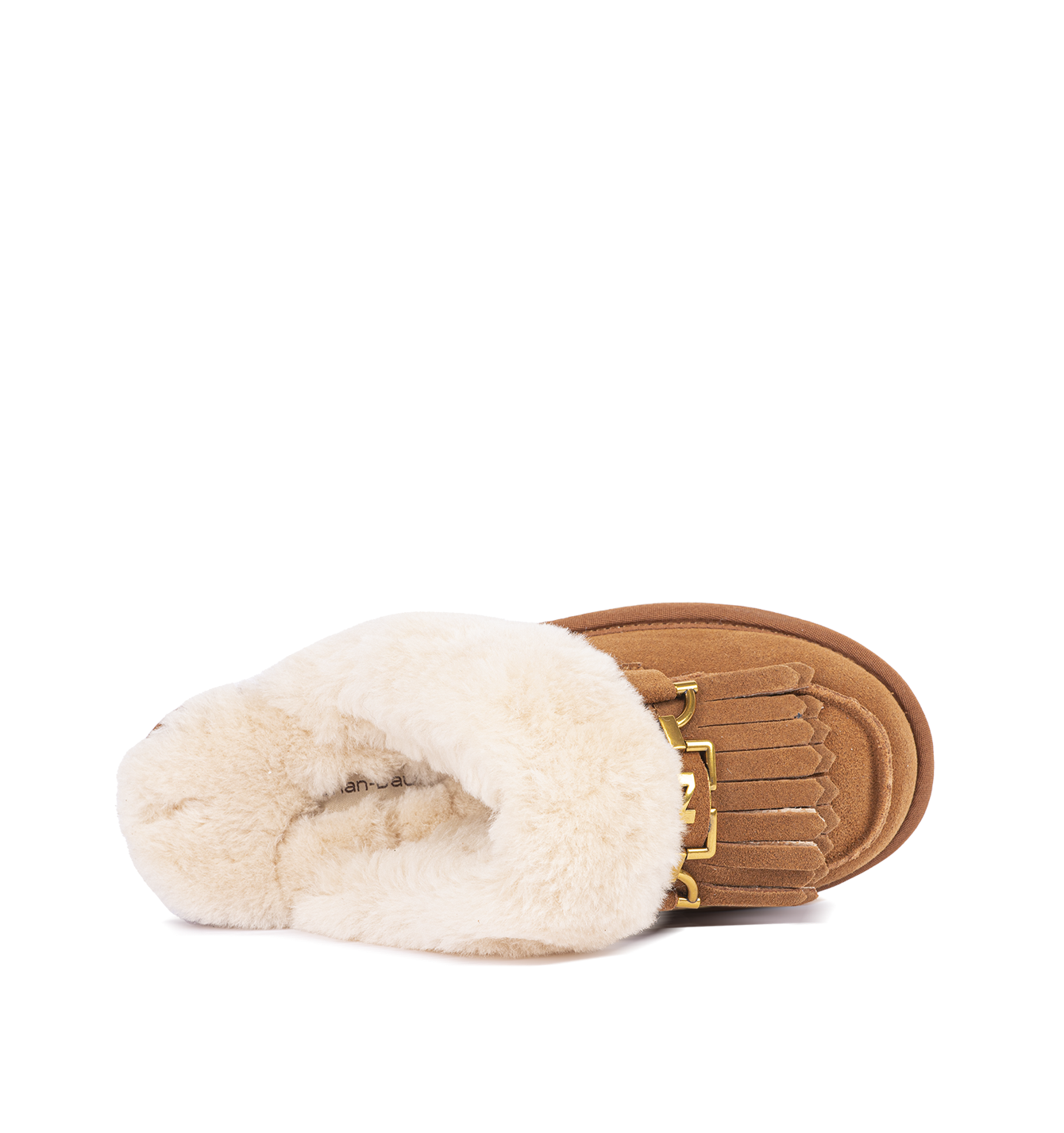 Dames pantoffels cognac 242-N61-01
