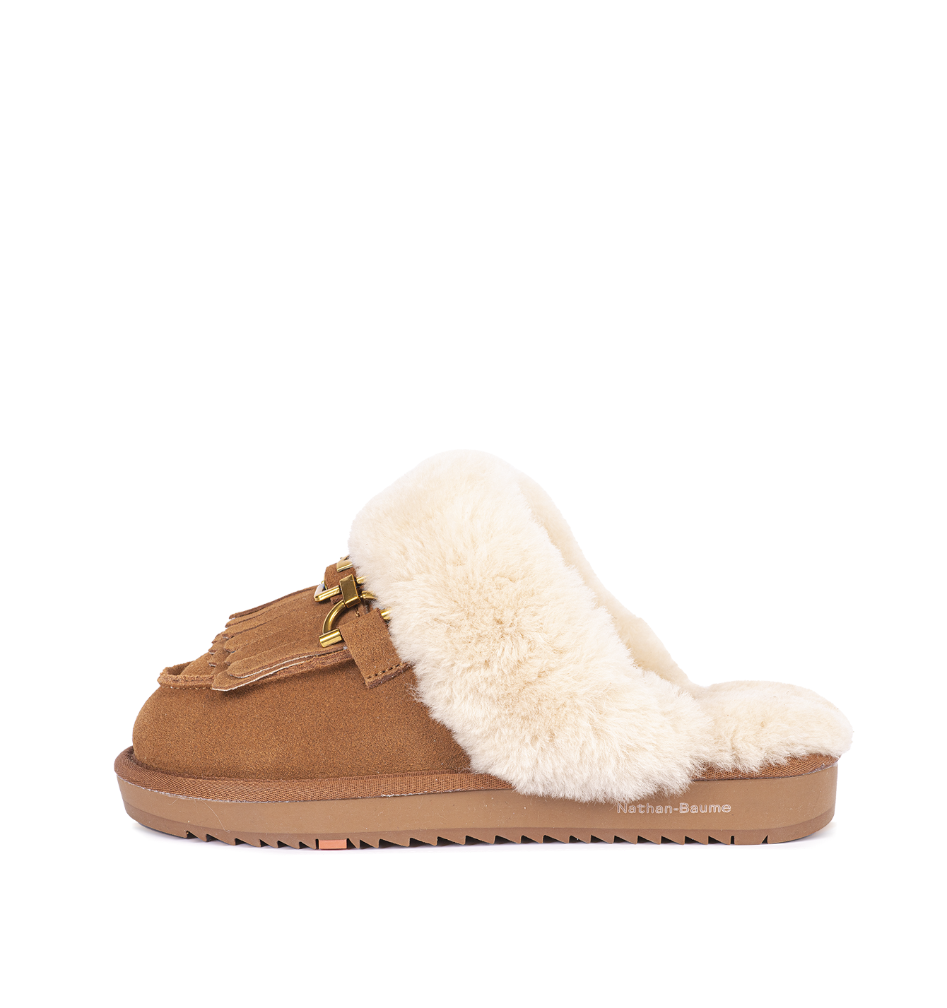Dames pantoffels cognac 242-N61-01
