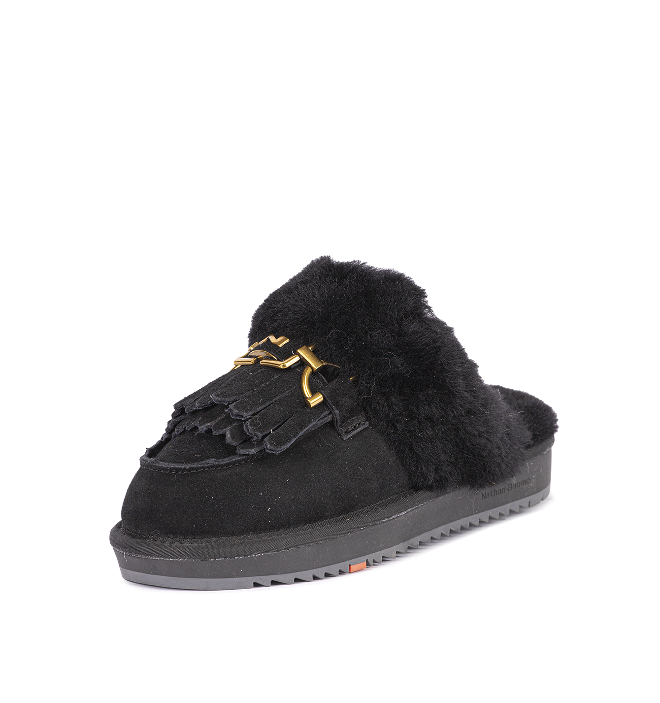 Pantoufles noires pour femmes 242-N61-02