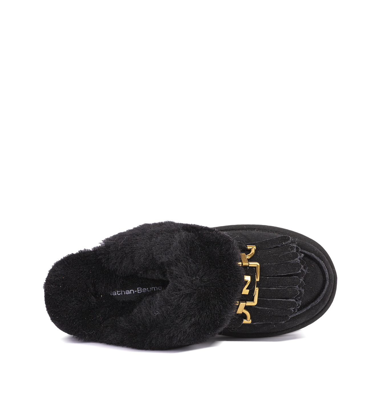 Pantoufles noires pour femmes 242-N61-02
