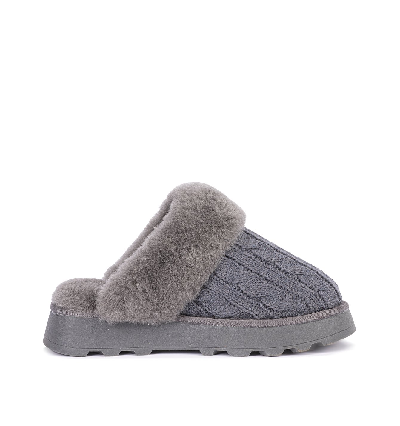 Dames pantoffels grijs 242-N70-01