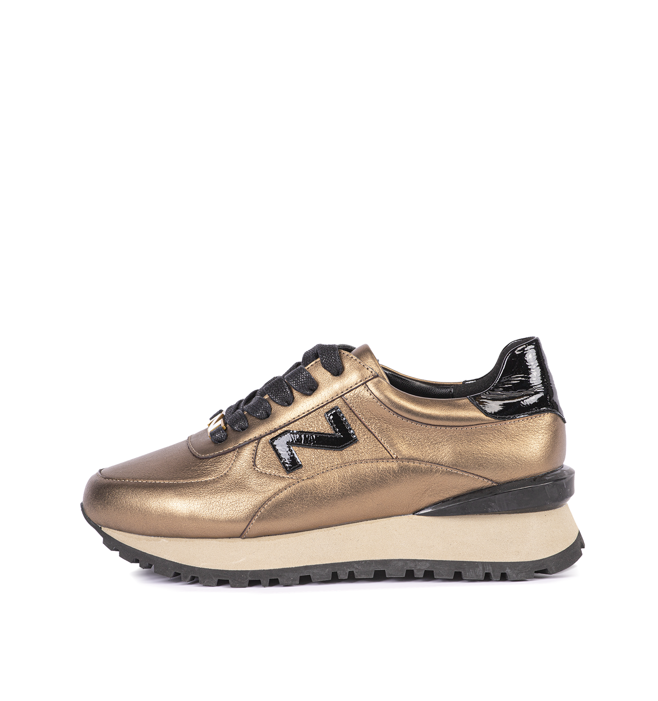 Dames bronzen sneakers 242-NS06-02