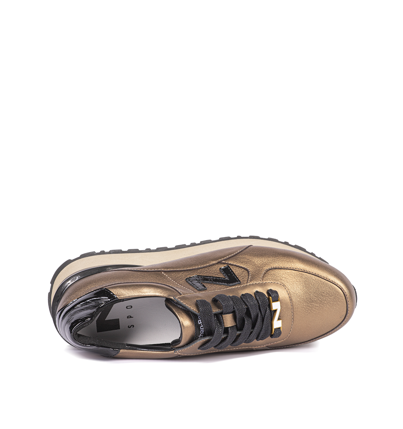 Dames bronzen sneakers 242-NS06-02