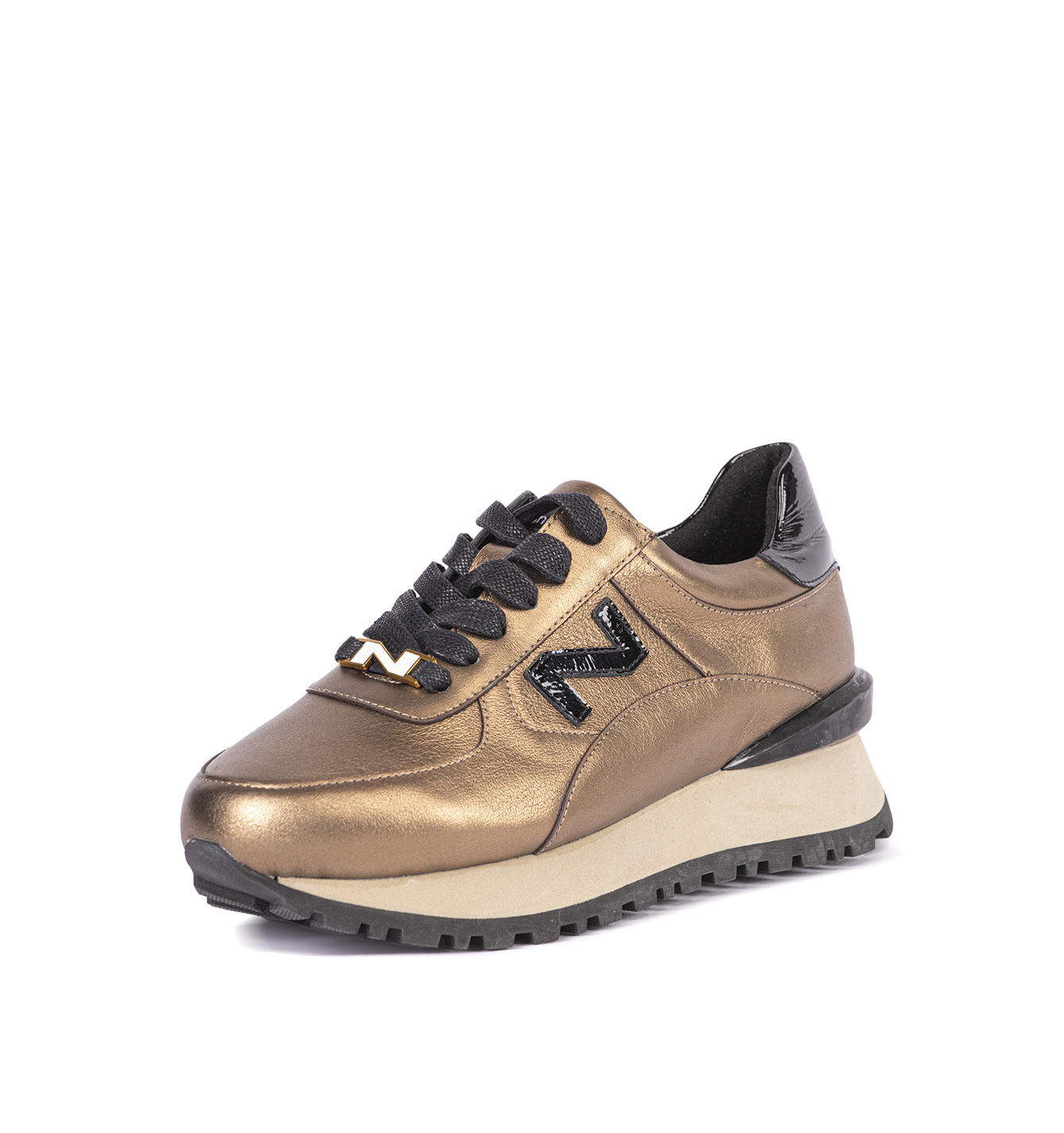Dames bronzen sneakers 242-NS06-02