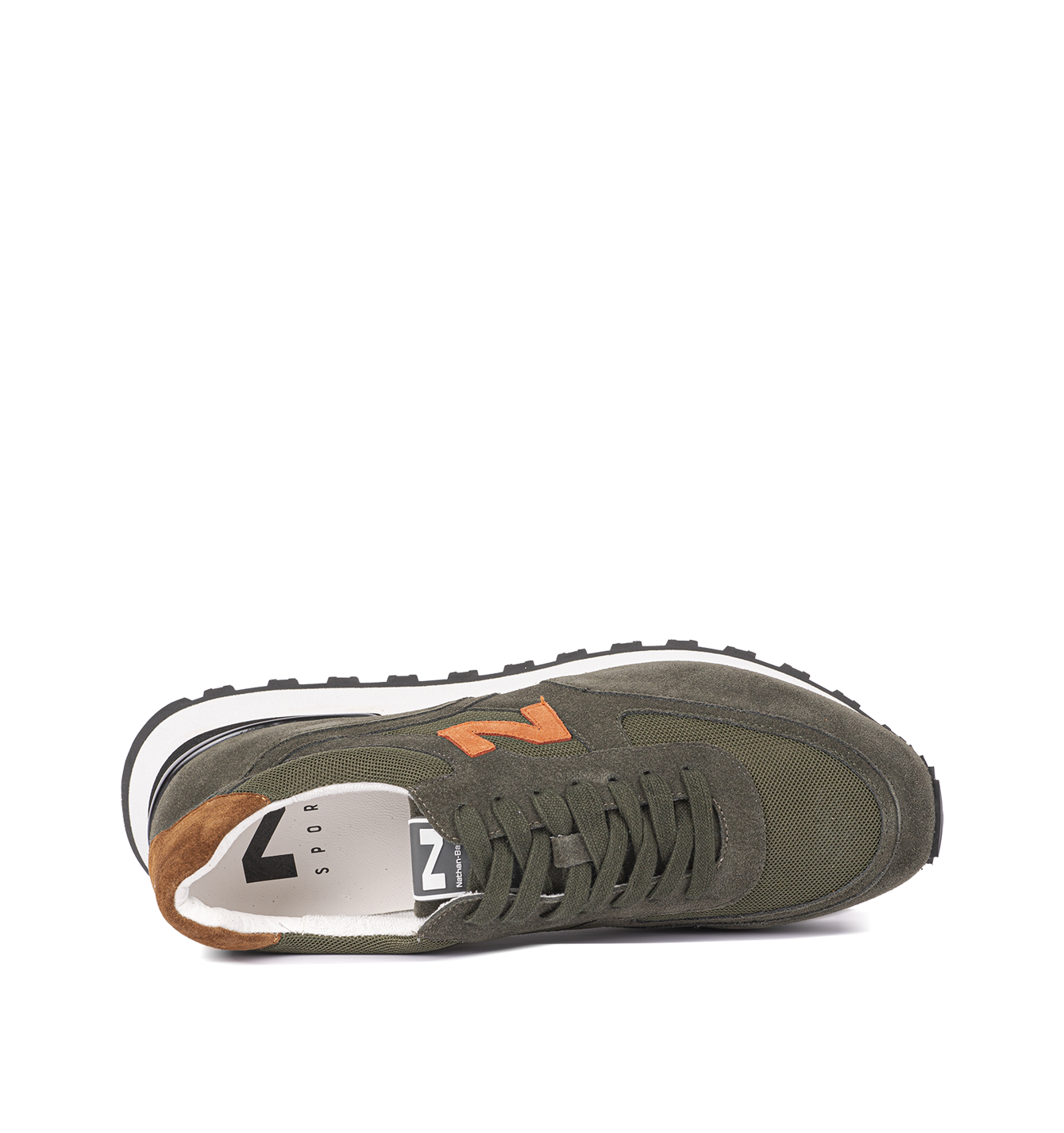 Baskets vertes pour hommes 242-M53-02