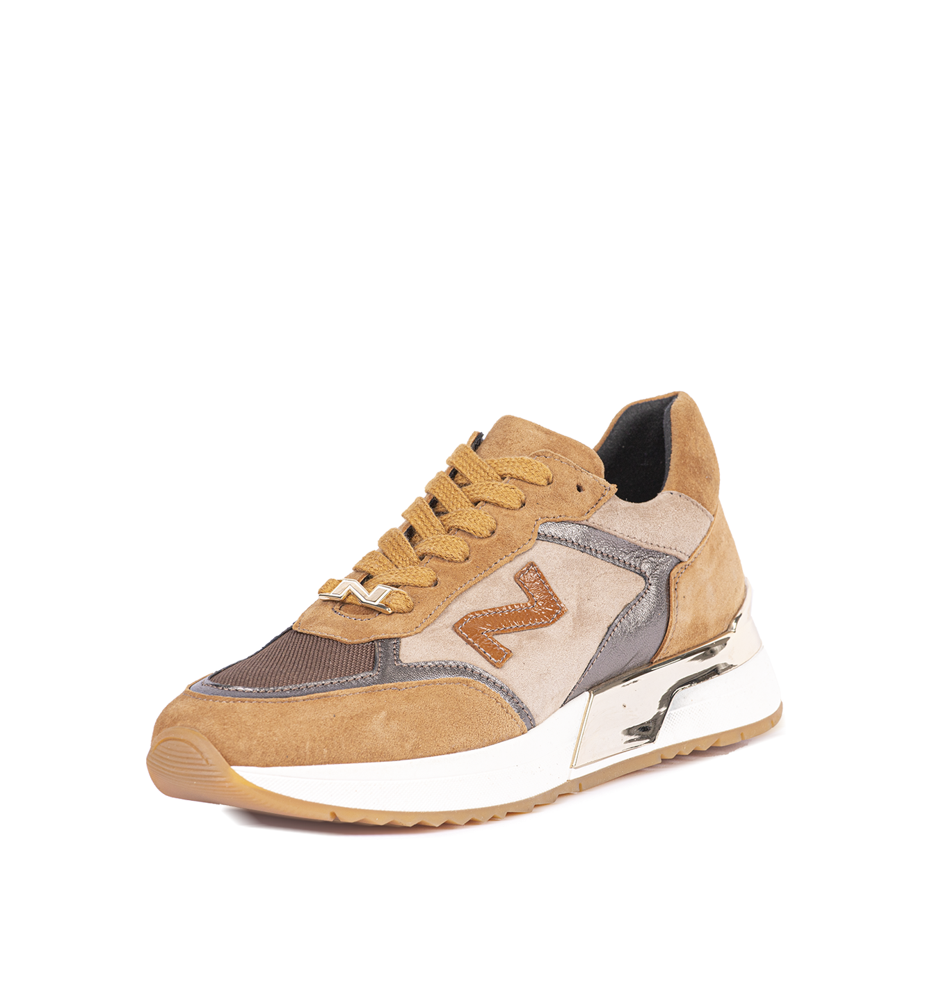 Dames camel Sneakers 242 NS40 04